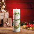 Große Kerze "Christmas Love" bedruckt mit Namen zu Weihnachten