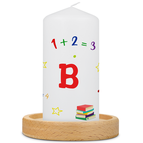 Kleine Kerze "ABC" zur Einschulung