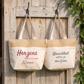 Personalisierte Kühltaschen mit Herzensmensch-Design und Wunschtext