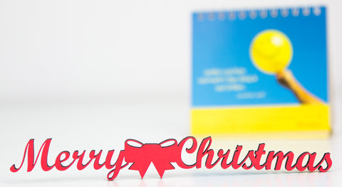 Merry Christmas + Motiv Deko Schriftzug
