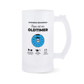 Bierkrug Oldtimer freigestellt Vorderseite
