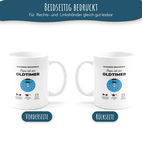 Beidseitig bedruckt Tasse Oldtimer