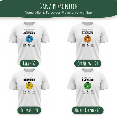 Beispiele mit Namen und Alter T-Shirt Oldtimer