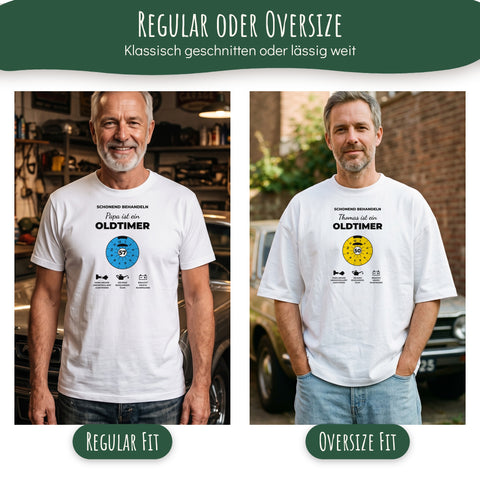 T-Shirt Oldtimer Regular und Oversize