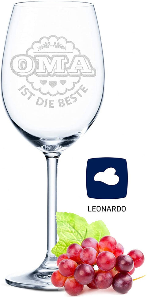 Leonardo Weingläser "Oma ist die Beste" & "Opa ist der Beste" im Set