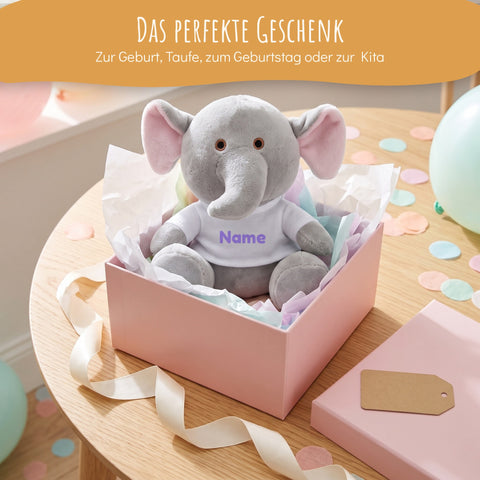 Kuscheltier mit Namen als Geschenk