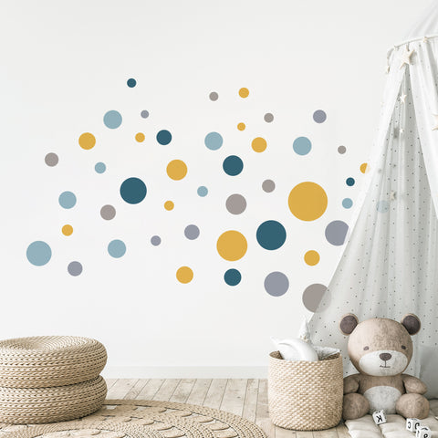 Wandtattoo Kinderzimmer Kreise Design
