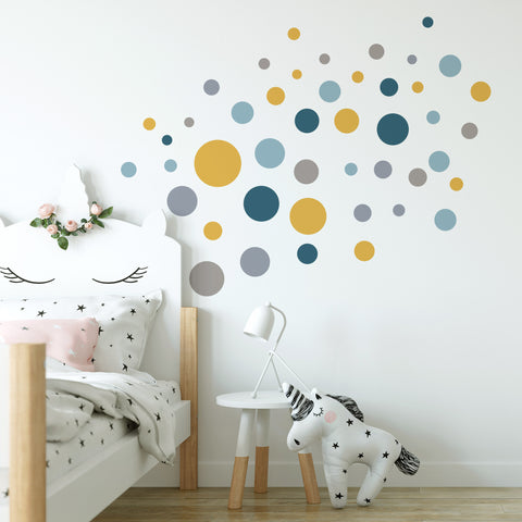Wandtattoo Kinderzimmer Kreise Design