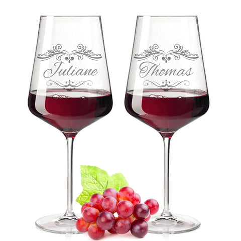 Leonardo Puccini Weingläser 750 ml im Barock Design mit Namen