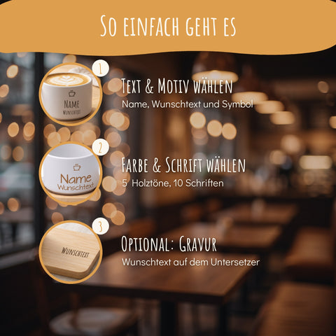 So gestaltest Du Deine Tasse mit Namen