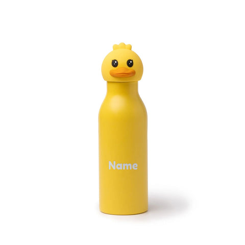 Ente Trinkflasche mit Namen graviert