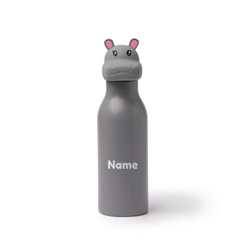 Nilpferd Trinkflasche mit Namen graviert