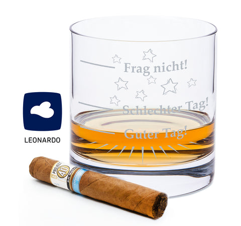 Leonardo Whiskyglas "Schlechter Tag, Guter Tag, Frag nicht!"