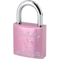 Baby Liebesschloss in Rosa mit Diamantgravur